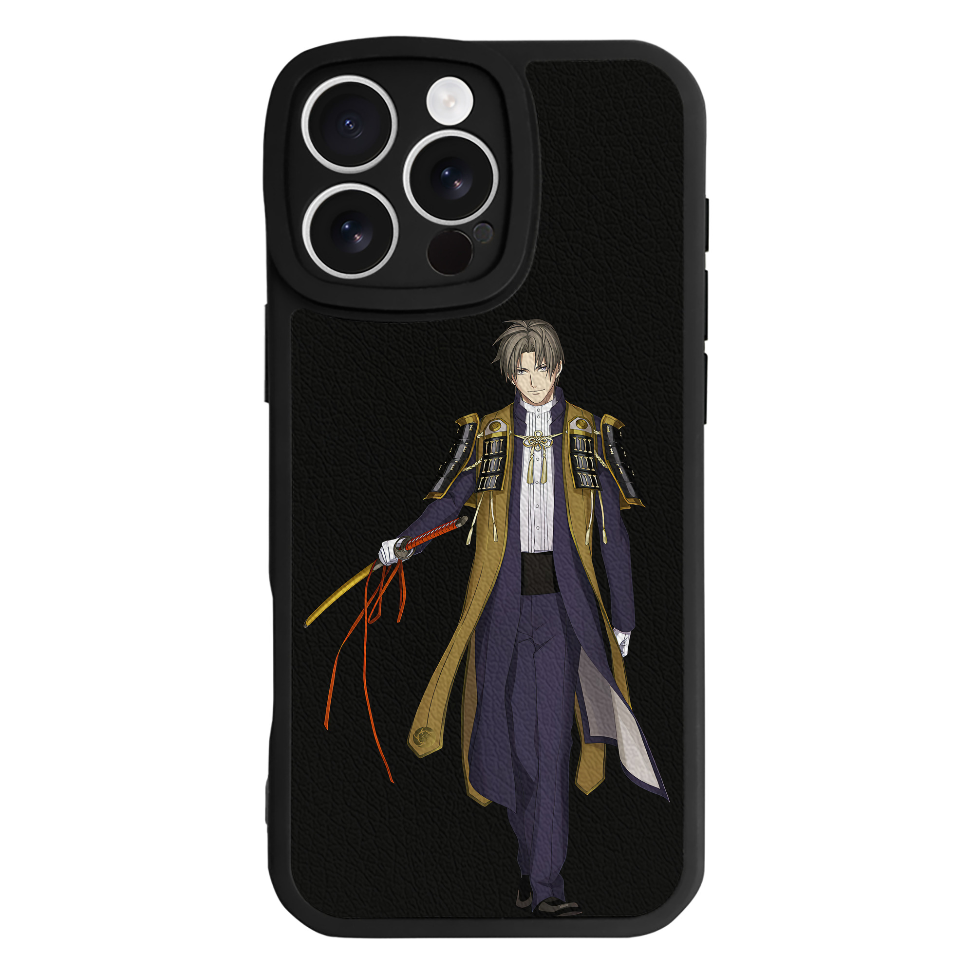 （画像用） 刀剣乱舞 Touken Ranbu 【iPhone 16シリーズ対応】シリコンスマホケース（レザー調） 材質：シリコン